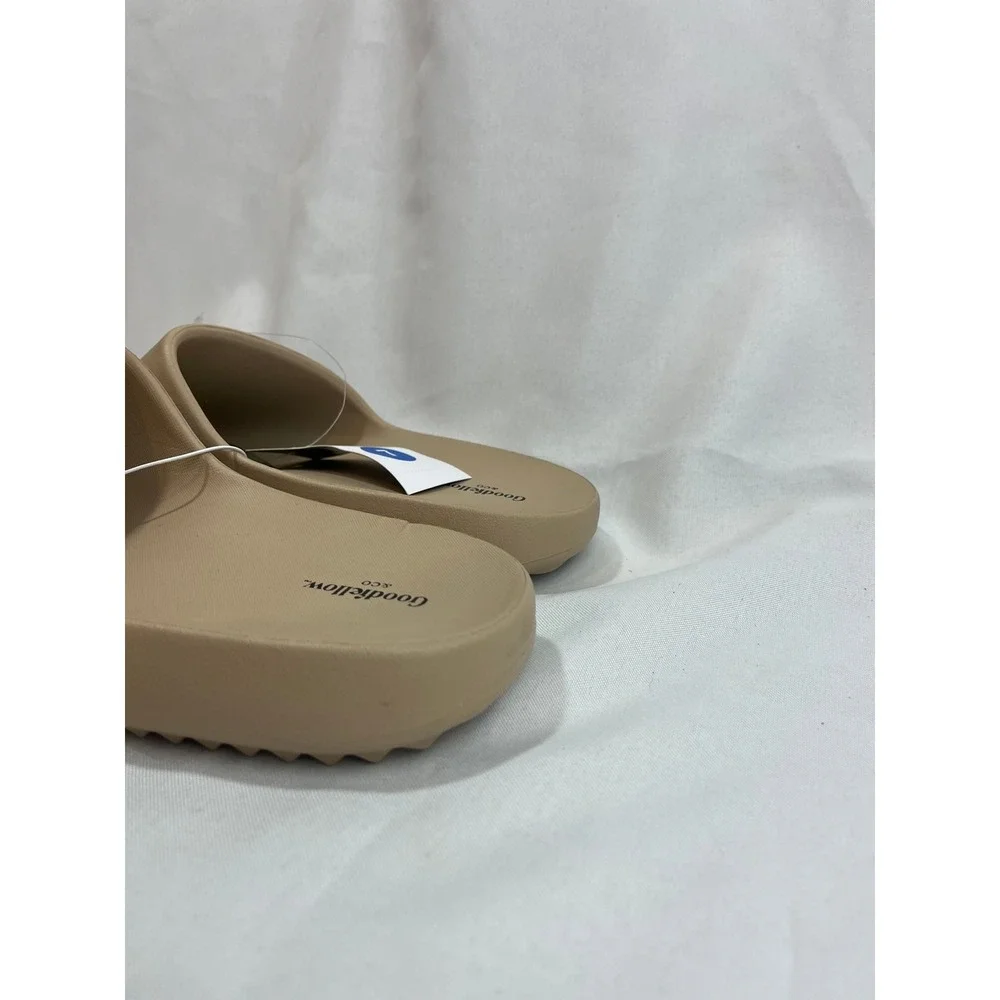 Goodfellow & Co Men Tan Slide Sandals Contoured Footbed Size 7 NEW‎